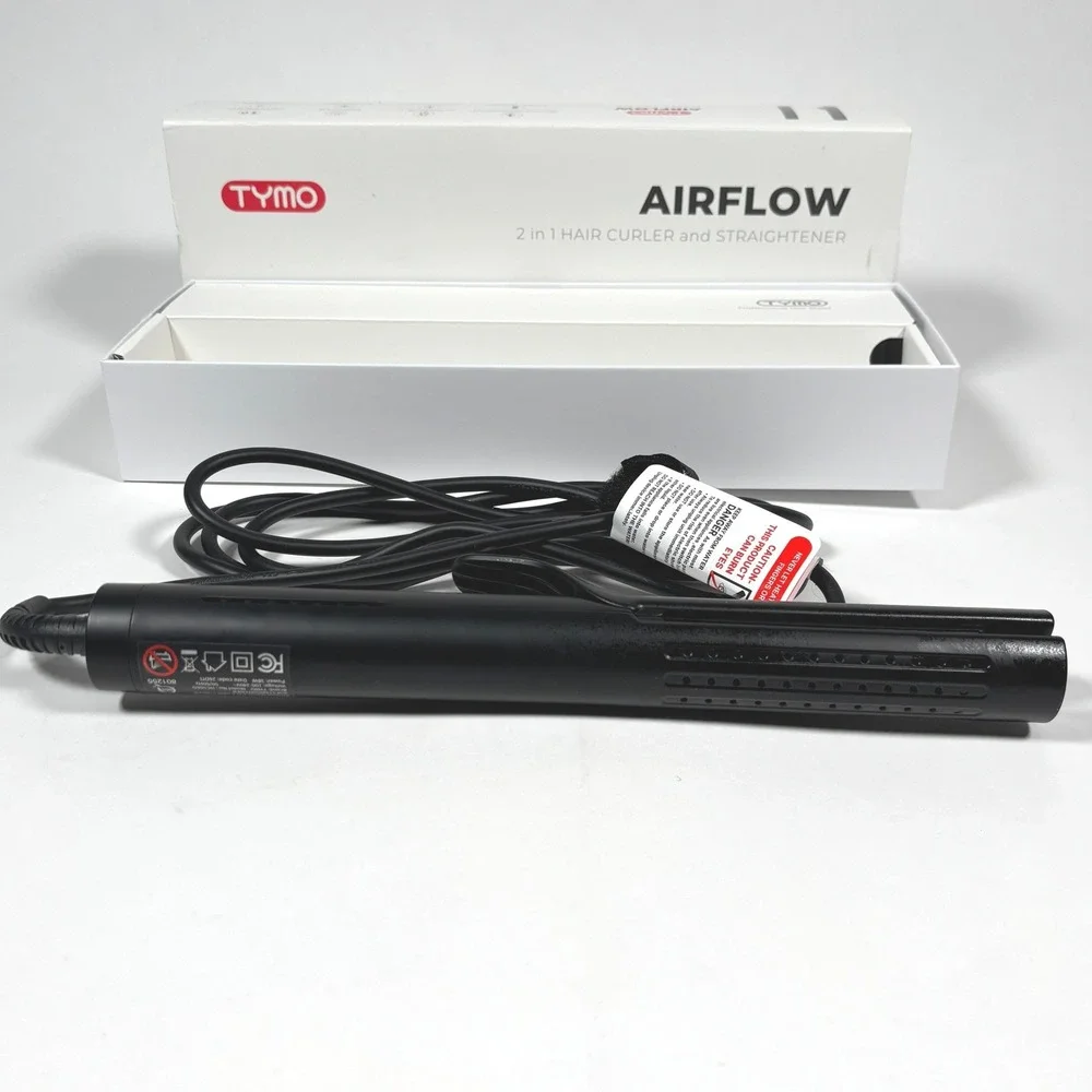 TYMO Airflow 2 in 1 Hair Curler and Straightener Black‎ HC101 5 Temps NEW